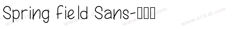 Spring field Sans字体转换